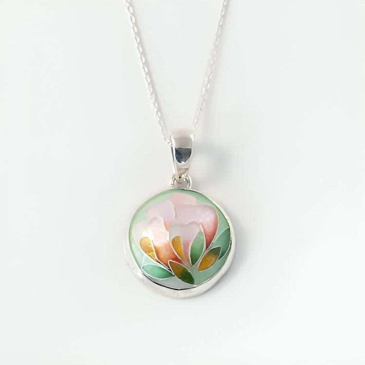 Peony pendant