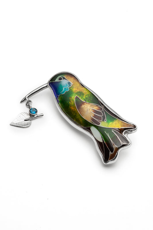 Hummingbird Brooch