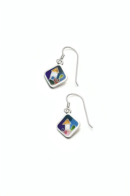 Little house earrings